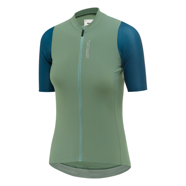 Attaquer Womens Race SS Jersey 2.0 Army/Teal/Lavender feature display